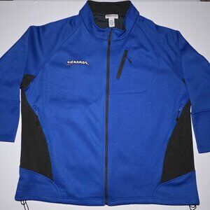 Menards Mens Blue and Gray Full Zippered Jacket Size 5XL